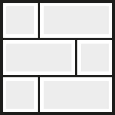 Vektör kare fotoğraf kolaj