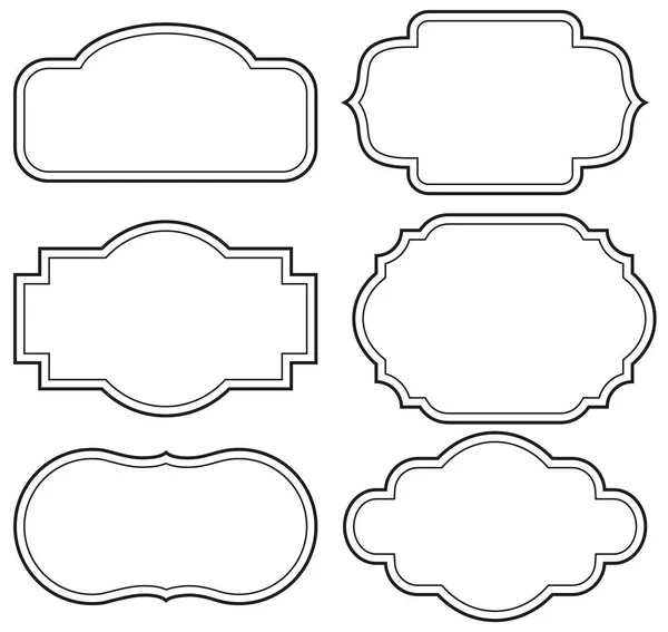 向量组的老式标签和框架. — 图库矢量图片