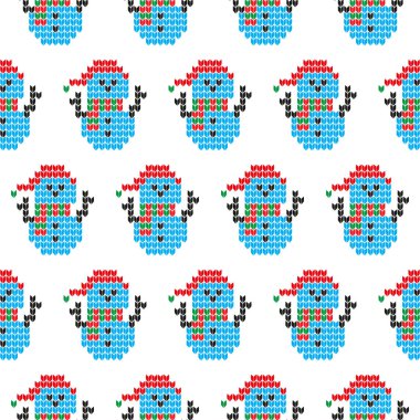 Örgü Noel ve Yeni Yıl deseni