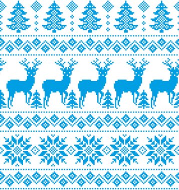 Yeni yıl Noel desen piksel