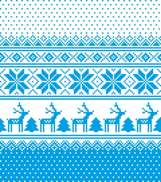 Nouvel An motif de Noël pixel — Image vectorielle