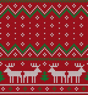 Örgü Noel ve Yeni Yıl deseni