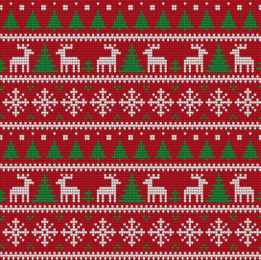 Örgü Noel ve Yeni Yıl deseni