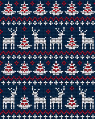 Örgü Noel ve Yeni Yıl deseni