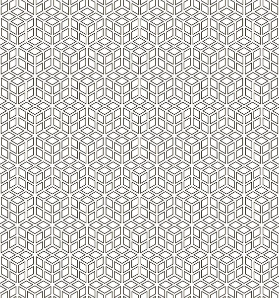Sömlös svart - vita geometriska mönster — Stock vektor