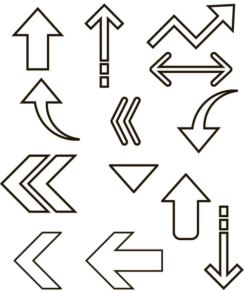 Illustration graphique vectorielle, icône de flèche, pointeur, curseur — Image vectorielle