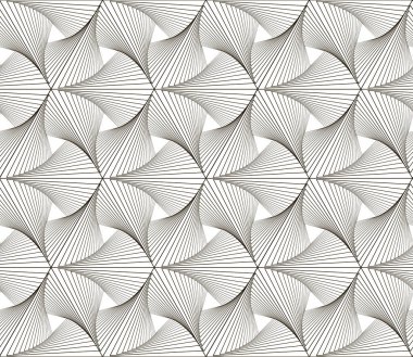 Sorunsuz siyah - beyaz geometrik desen