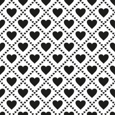 Sevgililer günü için kalp vektör Seamless Modeli