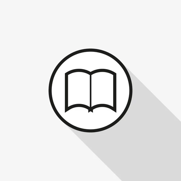 Vector iconen van open boek — Stockvector
