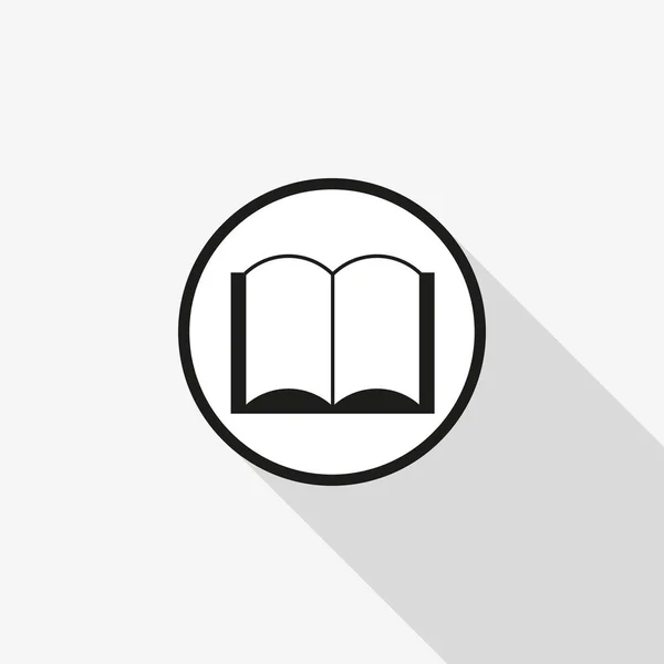 Vector iconen van open boek — Stockvector