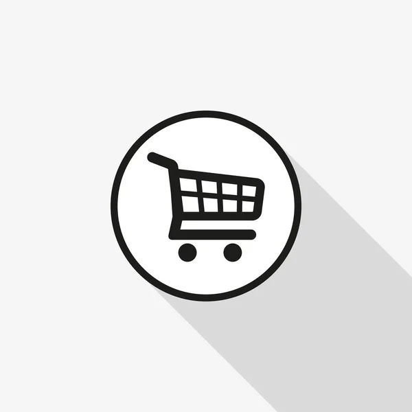 Vector icono carrito de compras — Vector de stock