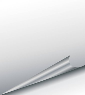 kıvrılmış sayfa köşeleri vektör şablon, gümüş silindir köşe gölge ile.