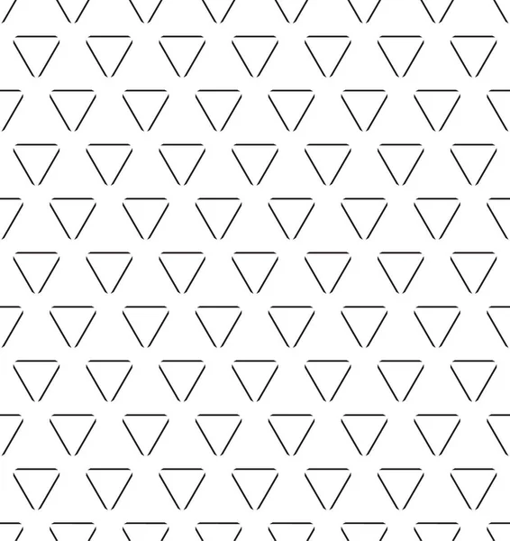 Varrat nélküli fekete - fehér geometriai mintázattal — Stock Vector