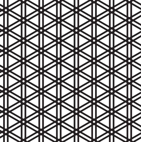 Απρόσκοπτη μαύρο - λευκό γεωμετρικό μοτίβο — Διανυσματικό Αρχείο