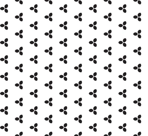 Noir sans couture - motif géométrique blanc — Image vectorielle