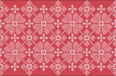 işlemeli Kanaviçe işi etnik Ukrayna tasarlamak vektör