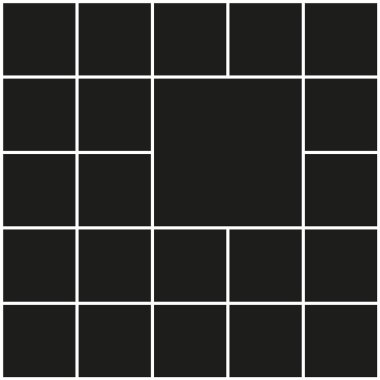Vektör kare fotoğraf kolaj