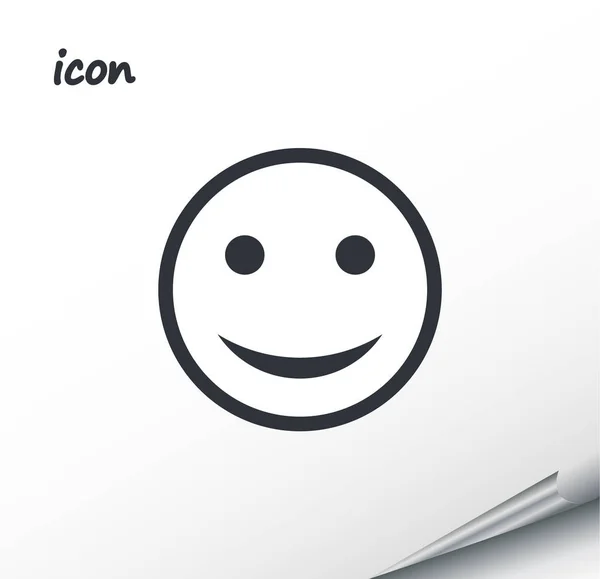 Vector icono sonrisa en una hoja de plata envuelta — Vector de stock