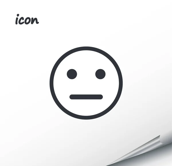 Vektor-Ikone lächelt auf einem umwickelten silbernen Laken — Stockvektor