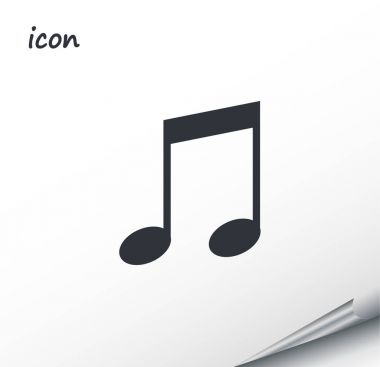 kaydırılan bir gümüş levha müzik simgeler vektör