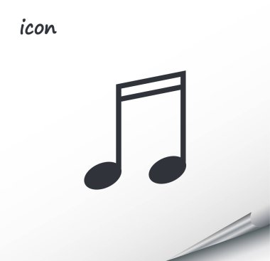 kaydırılan bir gümüş levha müzik simgeler vektör