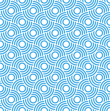 Mavi renkli vektör kesintisiz geometrik desen