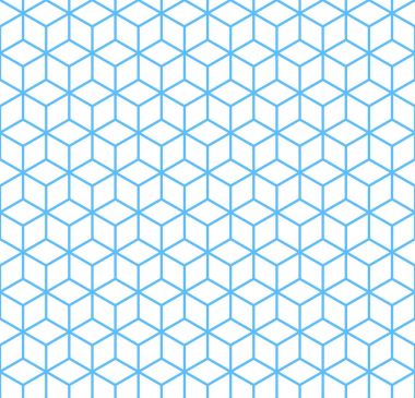 Mavi renkli vektör kesintisiz geometrik desen