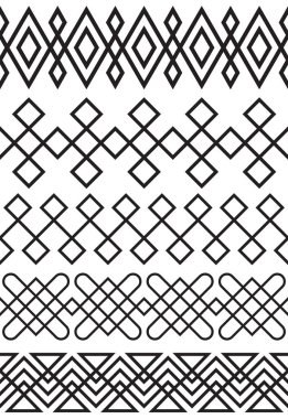 Yunan sorunsuz süsleme, sorunsuz vintage geleneksel süs eşyaları.