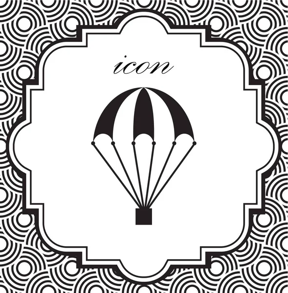 Ícone de vetor de um paraquedas — Vetor de Stock