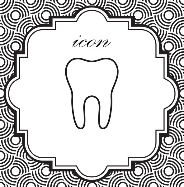 Wektor ikona zęba — Wektor stockowy