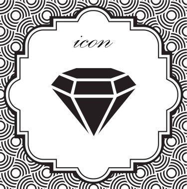 vektör simgesine elmas