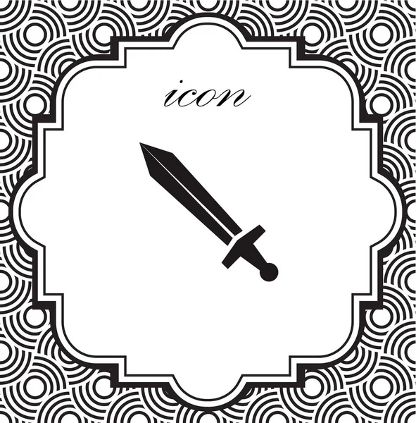 Vector icono espada — Vector de stock