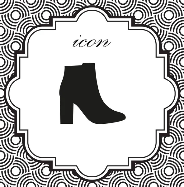 Vettoriale icona scarpe femminili — Vettoriale Stock