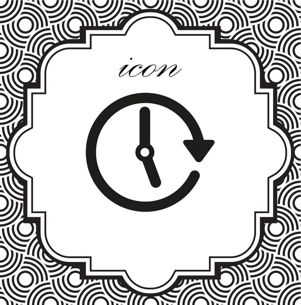 Vector icono del reloj — Vector de stock