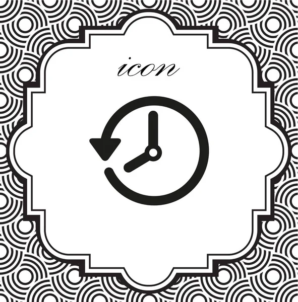 Icône de l'horloge vectorielle — Image vectorielle