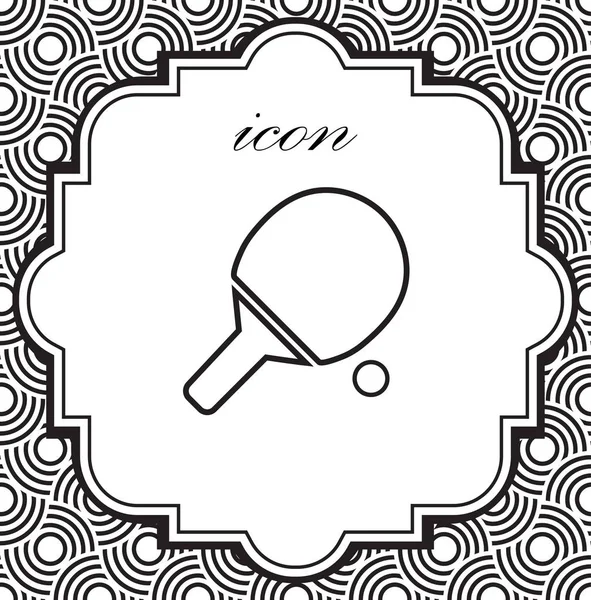 Векторна іконка тенісна ракетка — стоковий вектор