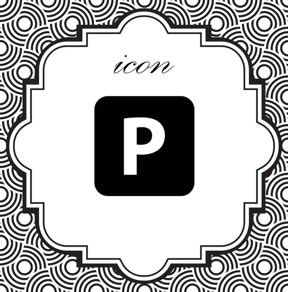 Icône vectorielle parking — Image vectorielle