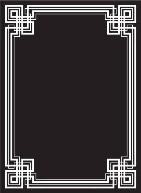 Yunan süs vektör eps ile dekoratif çerçeve