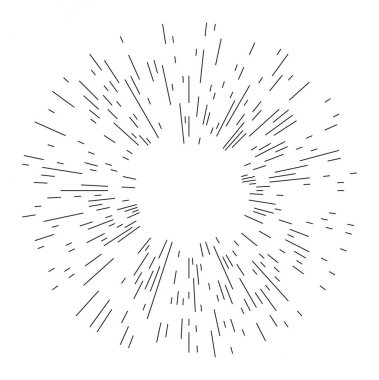 Işınları öğesi. Soyut dairesel geometrik şekli Eps