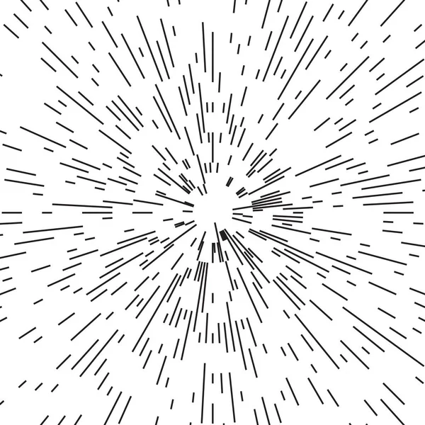 Strahlenelement. abstrakte kreisförmige geometrische Form. — Stockvektor