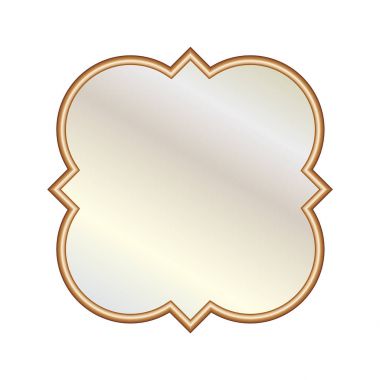 Vektör çizimi farklı zarif oval şekilli aynalar.