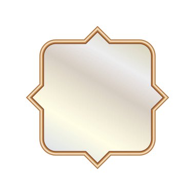 Vektör çizimi farklı zarif oval şekilli aynalar.