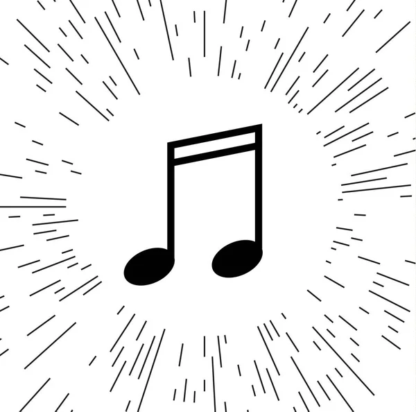 Ανυσματικά Εικονίδια Μουσική Φόντο Τις Ακτίνες — Διανυσματικό Αρχείο