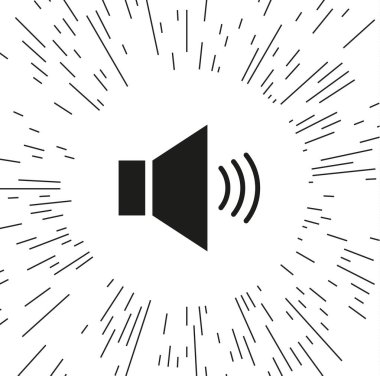 Vektör simgesi ses ışınları arka planı