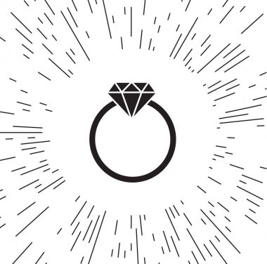 vektör simge elmas ışınları arka planı