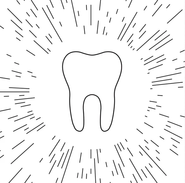 Vektör Simge Diş Işınları Arka Planı — Stok Vektör