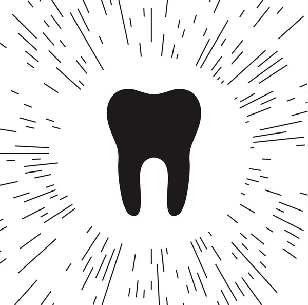 Vektör Simge Diş Işınları Arka Planı — Stok Vektör