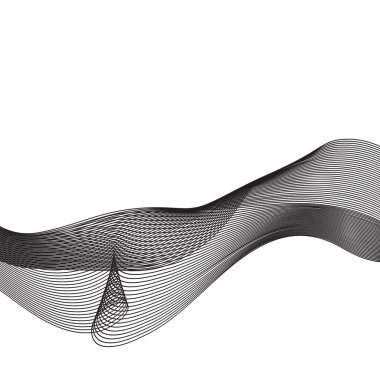 Vektör arka plan. Sunum için soyut dalga öğe. EPS