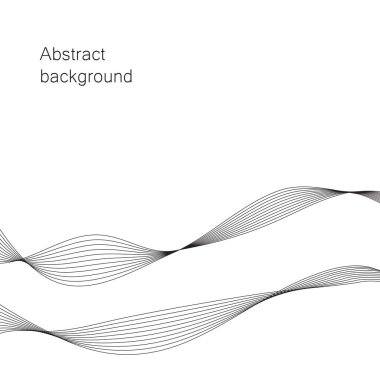 Vektör arka plan. Sunum için soyut dalga öğe. EPS