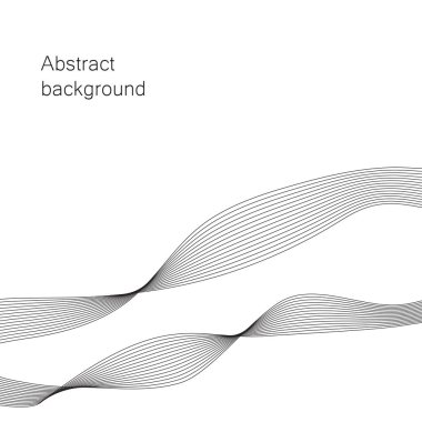 Vektör arka plan. Sunum için soyut dalga öğe. EPS